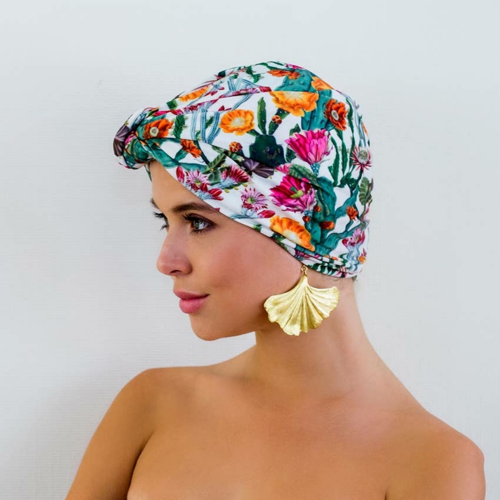 Dahlia Shower Cap in Cactus Garden